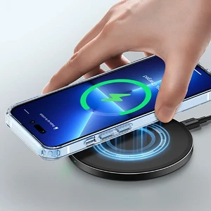 Прозрачный пластиковый TPU+Acrylic чехол iLoungeMax с MagSafe для iPhone 15 Plus - Фото 3