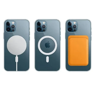 Прозрачный пластиковый TPU+Acrylic чехол iLoungeMax с MagSafe для iPhone 15 Plus - Фото 4