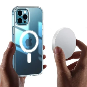 Прозрачный пластиковый TPU+Acrylic чехол iLoungeMax с MagSafe для iPhone 15 Plus - Фото 2