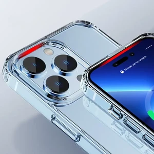 Прозрачный пластиковый TPU+Acrylic чехол iLoungeMax с MagSafe для iPhone 15 Plus - Фото 5