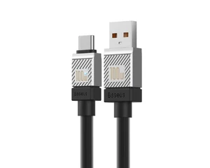 Зарядный кабель USB to Type-C для быстрой зарядки Baseus CoolPlay Series Black 100W (1m) - Фото 2