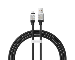 Зарядный кабель USB to Type-C для быстрой зарядки Baseus CoolPlay Series Black 100W (1m) CAKW000601 - Фото 1