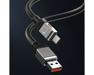 Зарядный кабель USB to Type-C для быстрой зарядки Baseus CoolPlay Series Black 100W (1m) - Фото 4