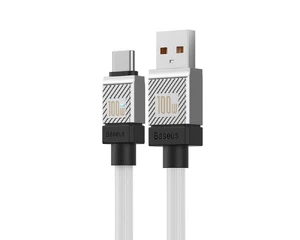 Зарядний кабель USB to Type-C для швидкої зарядки Baseus CoolPlay Series White 100W (1m) - Фото 2