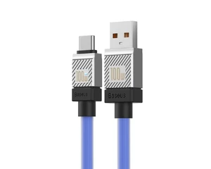 Зарядний кабель USB to Type-C для швидкої зарядки Baseus CoolPlay Series Blue 100W (1m) - Фото 2