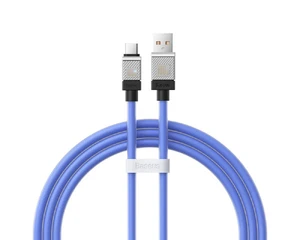 Зарядний кабель USB to Type-C для швидкої зарядки Baseus CoolPlay Series Blue 100W (1m) CAKW000603 - Фото 1