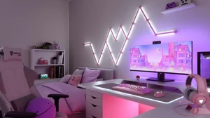 Накладка Nanoleaf Lines Skins Pink Matte (9 панелей) - Фото 4