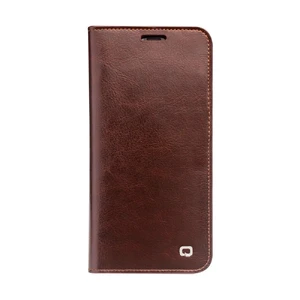 Кожаный чехол-книжка Qialino Classic Leather Wallet Case Brown для iPhone X | XS - Фото 2