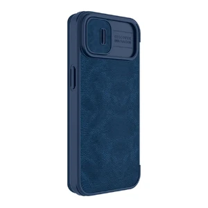 Шкіряний чохол-книжка Nillkin Qin Pro Leather Case Blue для iPhone 14 | 13 - Фото 3