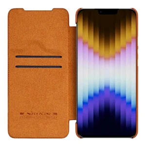 Кожаный чехол-книжка Nillkin Qin Pro Leather Case Brown для iPhone 14 | 13 - Фото 5