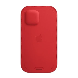 Кожаный чехол-бумажник iLoungeMax Leather Sleeve with MagSafe Red для iPhone 12 | 12 Pro OEM - Фото 2