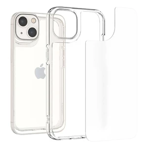 Стеклянный чехол Spigen Quartz Hybrid Matte Clear для iPhone 13 mini - Фото 3