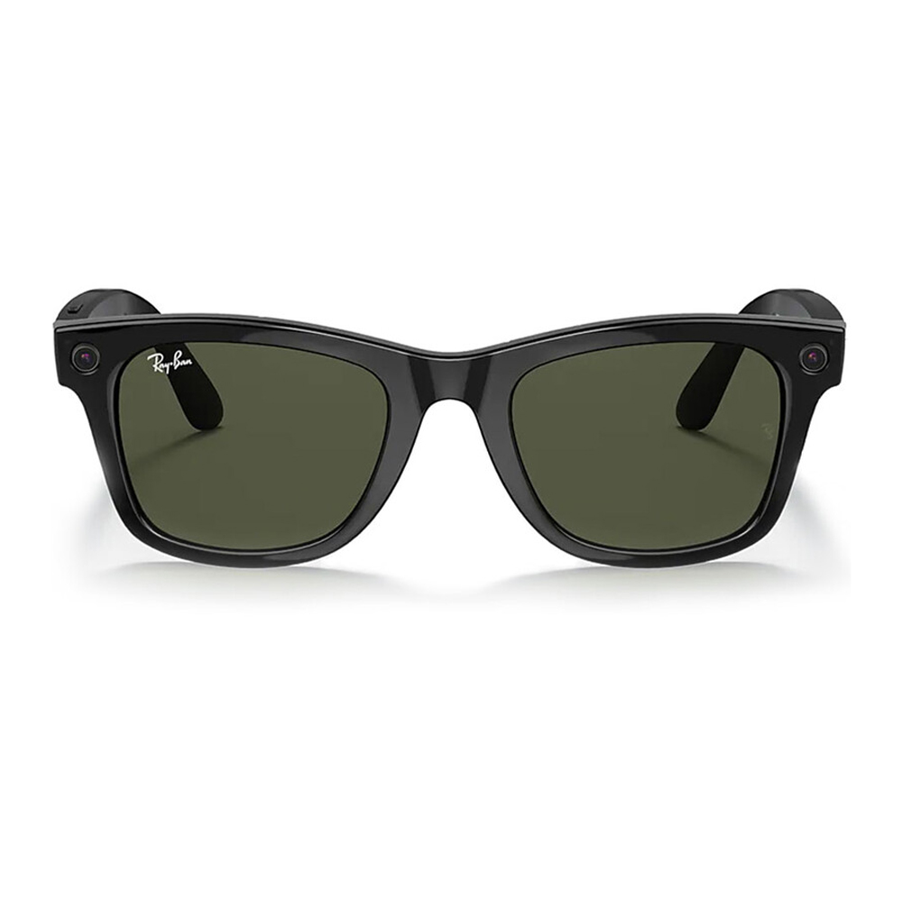 Смарт очки Ray-Ban Stories | Wayfarer Black Classic G-15 Green