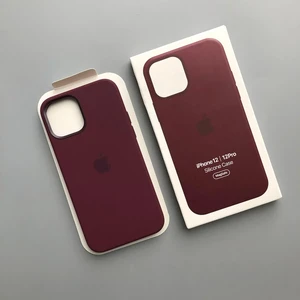 Силиконовый чехол iLoungeMax Silicone Case MagSafe Plum для iPhone 12 | 12 Pro OEM (c поддержкой анимации) - Фото 4