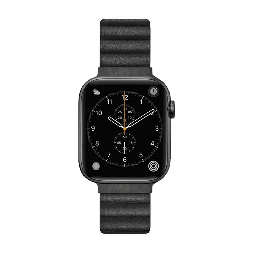 Шкіряний ремінець Laut NOVI LUXE Midnight для Apple Watch Ultra 49mm | 45mm | 44mm | 42mm