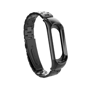 Металевий ремінець для фітнес-браслета iLoungeMax Xiaomi Mi Band 3 | 4 Black - Фото 2