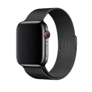 Ремешок iLoungeMax Milanese Loop Black для Apple Watch Ultra 49mm | 45mm | 44mm | 42mm  - Фото 1