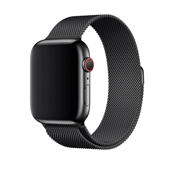 Ремінець iLoungeMax Milanese Loop Black для Apple Watch Ultra 49mm | 45mm | 44mm | 42mm у Рівному