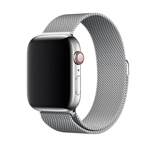 Ремінець iLoungeMax Milanese Loop Silver для Apple Watch Ultra 49mm | 45mm | 44mm | 42mm у Рівному
