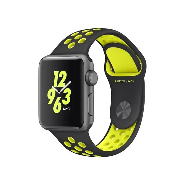 Ремінець iLoungeMax Nike Sport Band Black | Volt для Apple Watch Ultra 49mm | 45mm | 44mm | 42mm  OEM у Рівному