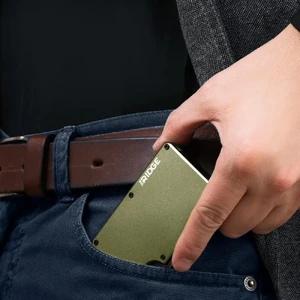 Тактичний металевий гаманець Ridge Wallets Aluminum Navy - Фото 6