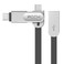 Кабель ROCK 3 in 1 Lightning + Micro USB + USB Type C to USB Black - Фото 2