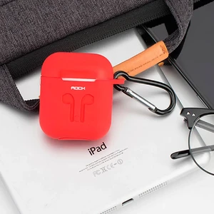 Силиконовый чехол ROCK Carrying Case Red для Apple AirPods - Фото 3