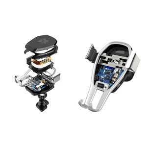 Бездротовий автодержатель з автоматичним затискачем ROCK Air Vent Car Mount Version A 10W - Фото 4