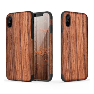 Чохол-накладка ROCK Origin Series (Grained) Rosewood для iPhone X | XS - Фото 2