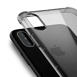Прозрачный чехол ROCK Fence S Series Transparent Black для iPhone X | XS - Фото 3
