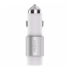 Автозарядка ROCK Hammer White со встроенной Bluetooth-гарнитурой - Фото 2