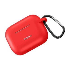 Силіконовий чохол з карабіном для Apple AirPods Pro ROCK Silicone Case Red