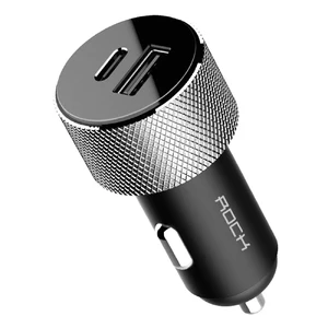 Швидка автозарядка ROCK Sitor PD Fast Charge USB Type-C USB 3.0 Black