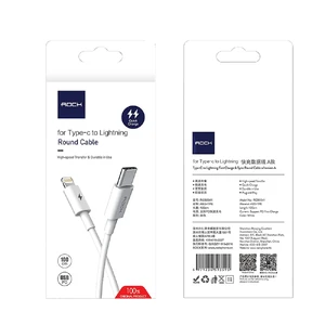 Кабель ROCK Round Cable PD USB Type-C to Lightning 1m - Фото 4