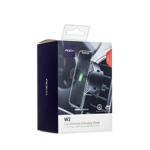 Автодержатель с функцией беспроводной зарядки ROCK W2 Car Wireless Charging Stand Black - Фото 10