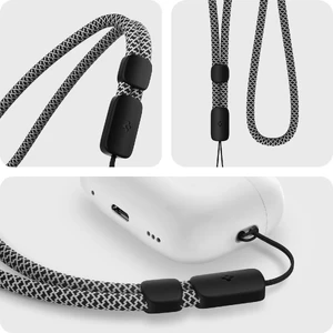 Універсальний ремінець для AirPods Pro 2 та телефона | Spigen Universal Wrist Strap Black - Фото 3