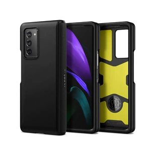 Черный противоударный чехол Spigen Slim Armor Pro Black для Samsung Galaxy Z Fold 2 ACS02119 - Фото 1