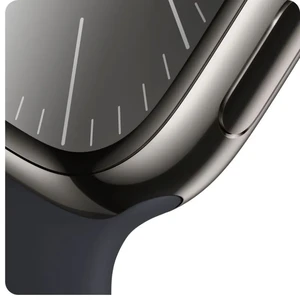 Смарт-часы Apple Watch Series 9 GPS + Cellular 45mm Graphite Stainless Steel Case с Midnight Sport Band (MRMW3) - Фото 4