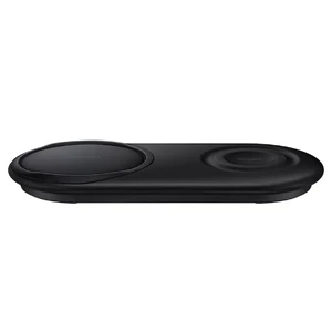 Быстрая беспроводная зарядка Samsung Duo Pad Black 15W - Фото 4