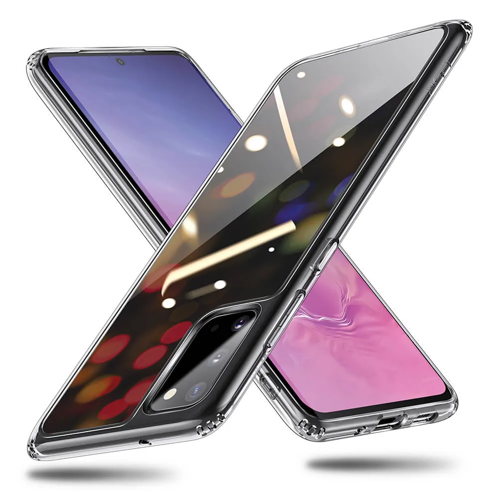 Силиконовый чехол ESR Mimic Tempered-Glass Case Clear для Samsung Galaxy S20 в Виннице