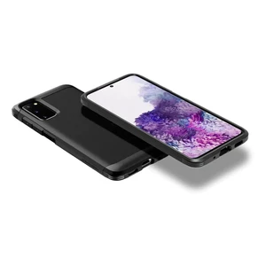 Противоударный чехол Spigen Tough Armor Black для Samsung Galaxy S20 - Фото 3