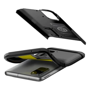 Противоударный чехол Spigen Tough Armor Black для Samsung Galaxy S20 - Фото 6