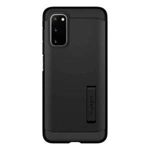 Противоударный чехол Spigen Tough Armor Black для Samsung Galaxy S20 - Фото 10