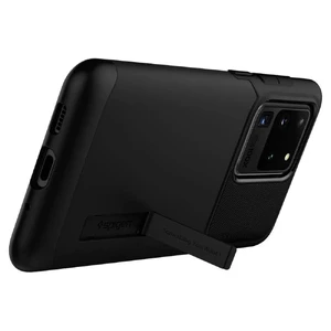 Черный защитный чехол для Samsung Galaxy S20 Ultra Spigen Slim Armor Black - Фото 3