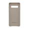 Кожаный чехол Samsung Leather Back Cover Gray для Samsung Galaxy S10 - Фото 4
