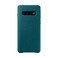 Кожаный чехол Samsung Leather Back Cover Green для Samsung Galaxy S10 EF-VG973LGEGUS - Фото 1