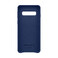 Кожаный чехол Samsung Leather Back Cover Navy для Samsung Galaxy S10 - Фото 4