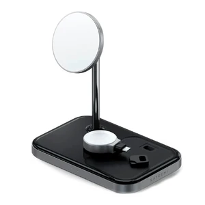 Док-станция Satechi 3-in-1 Magnetic Wireless Charging Stand MagSafe для iPhone | AirPods | Apple Watch - Фото 3