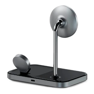 Док-станция Satechi 3-in-1 Magnetic Wireless Charging Stand MagSafe для iPhone | AirPods | Apple Watch - Фото 4