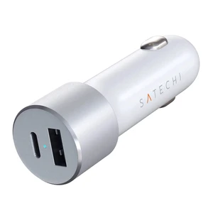 Автомобильное зарядное устройство Satechi 72W Type-C PD Car Charger Silver - Фото 3